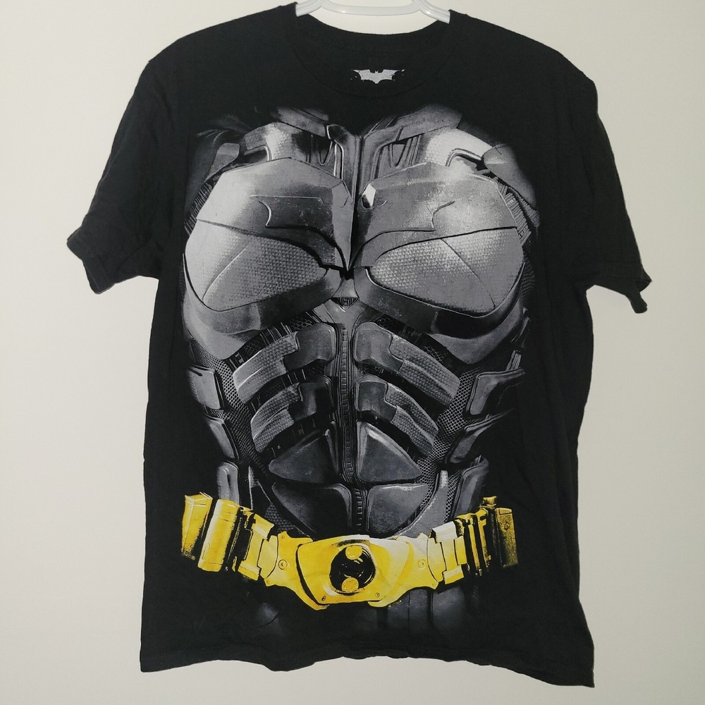 Batman Dark Knight DC Comics Short Sleeve T-Shirt Size Large No Cape Black